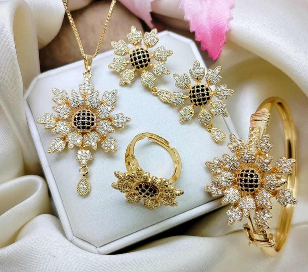 Fansy Combo Floral Jewellery Set