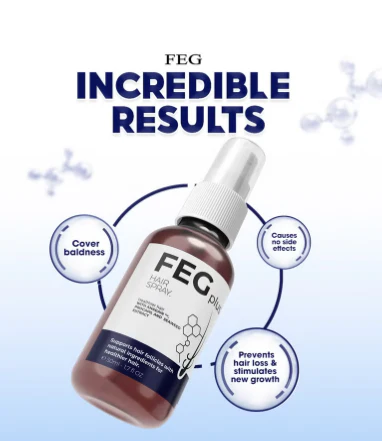 Feg Plus Beard & Hair Growth Serum Spray Powered By Nature For Visible Results | Best Quality Hair Growth Spray – Hair Serum