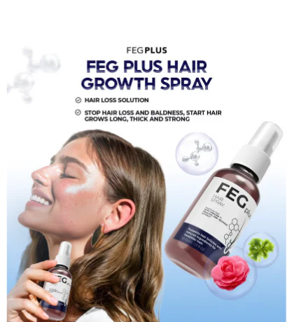 Feg Plus Beard & Hair Growth Serum Spray Powered By Nature For Visible Results | Best Quality Hair Growth Spray – Hair Serum