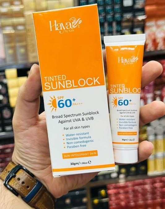 Haya Tinted Sunblock Spf 50 Broad Spectrum Uv Protection With Natural Skin Tint, Lightweight & Non-greasy Formula For All Skin Types Write Me Description For This